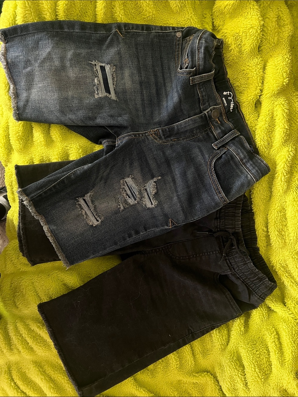 2 like new boys denim shorts